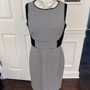 Chetta B Houndstooth Sheath Career Dress, 12